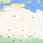 map of Algeria, Chad, Sahara