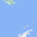 map of Ushuaia and northern Antarctica