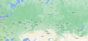 map of Russia